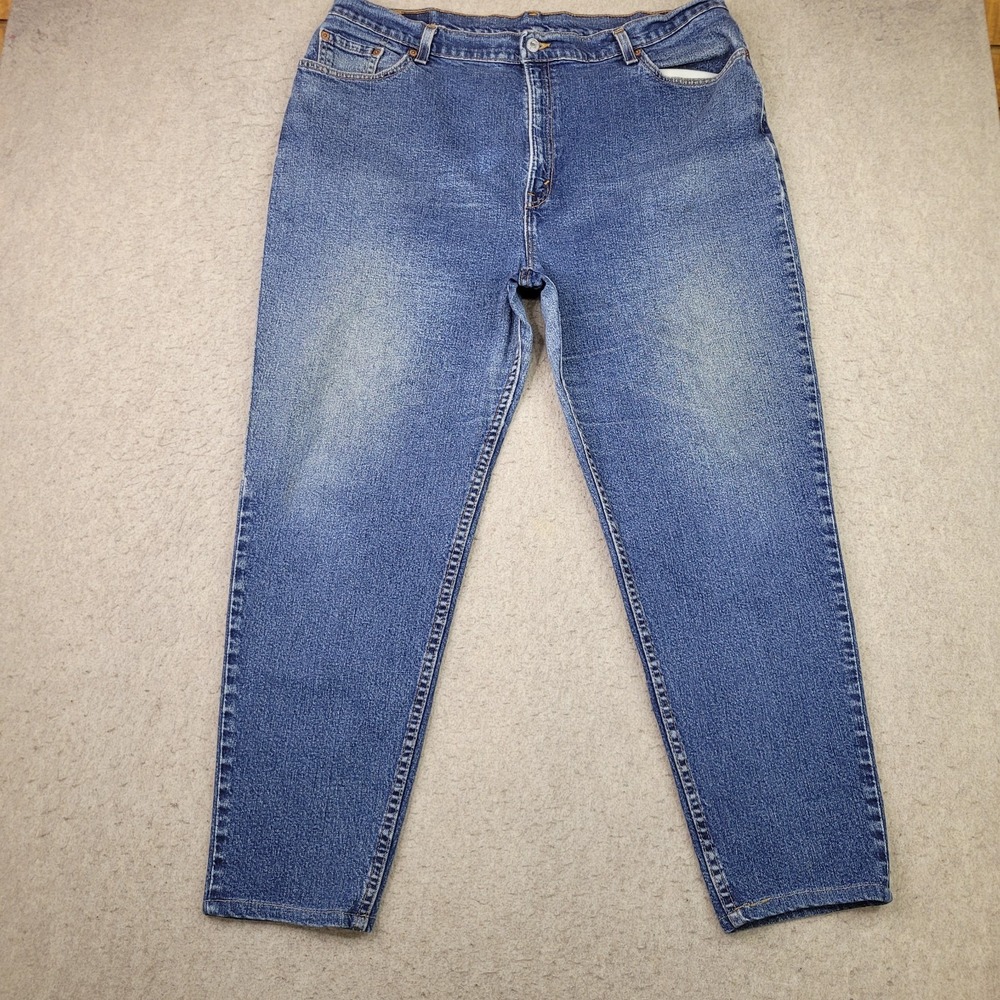 Vintage Levis 550 Jeans Mens 40x28 Medium Wash Baggy Made In USA Faded 90s